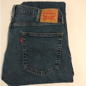 Levis 505 Regular Fit Straight Leg Jeans Mens 40x30 Blue Medium Wash